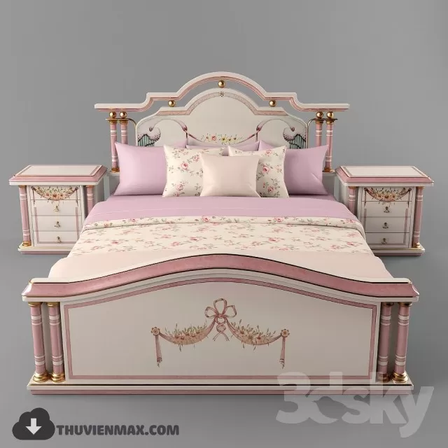 CLASSIC BED – 3DMODELS – 16 CLASSIC BED – 3DMODELS – 16