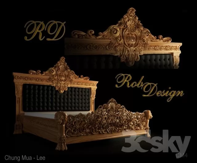 CLASSIC BED – 3DMODELS – 19 CLASSIC BED – 3DMODELS – 19