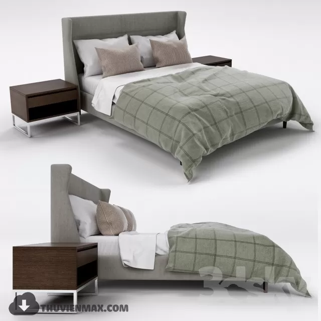 MODERN BED – 3D MODELS – 3DSKY – 023 MODERN BED – 3D MODELS – 3DSKY – 023