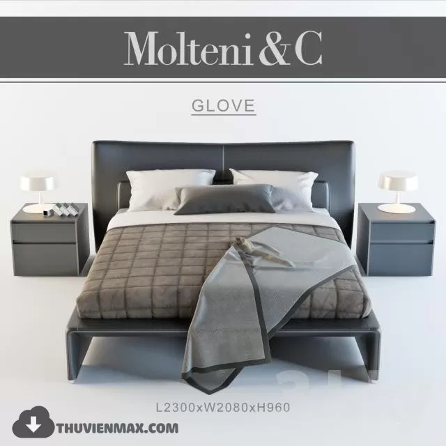 MODERN BED – 3D MODELS – 3DSKY – 026 MODERN BED – 3D MODELS – 3DSKY – 026