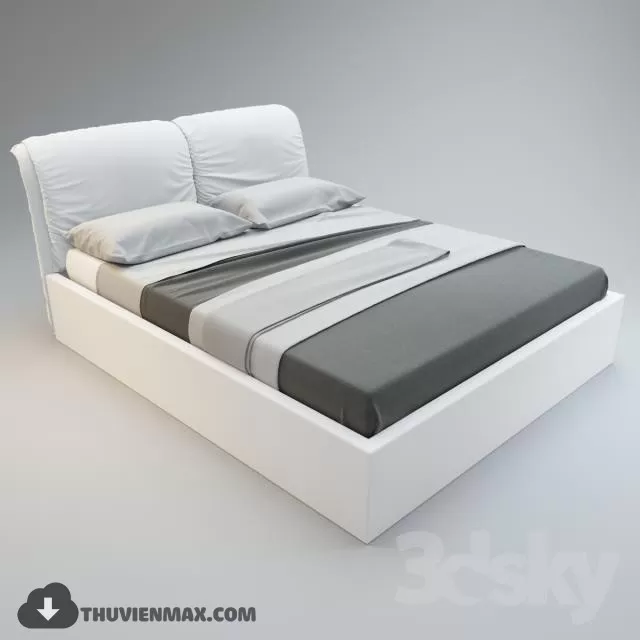 MODERN BED – 3D MODELS – 3DSKY – 028 MODERN BED – 3D MODELS – 3DSKY – 028