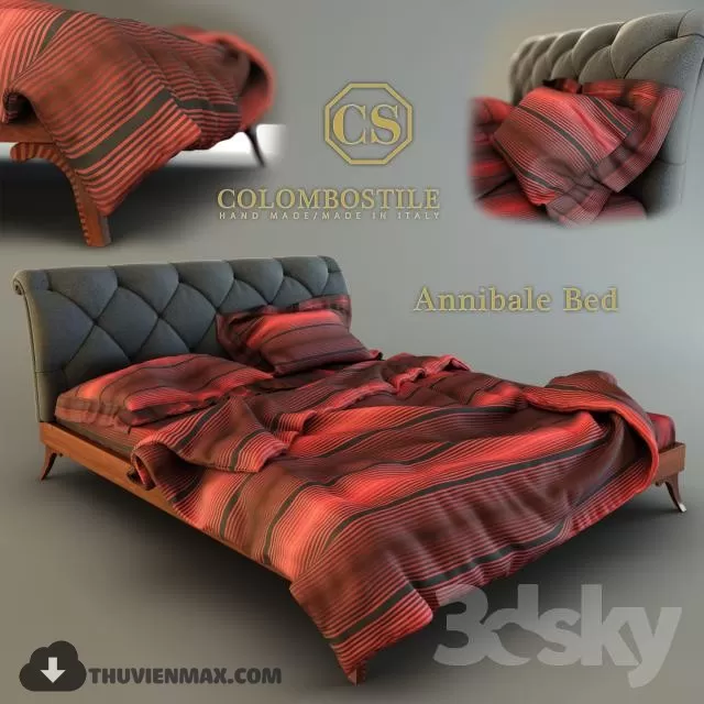 MODERN BED – 3D MODELS – 3DSKY – 037 MODERN BED – 3D MODELS – 3DSKY – 037