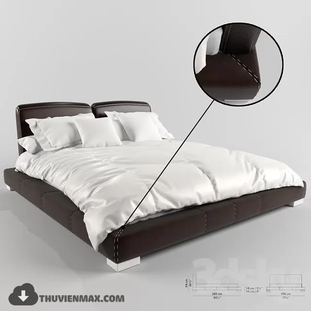 MODERN BED – 3D MODELS – 3DSKY – 040 MODERN BED – 3D MODELS – 3DSKY – 040