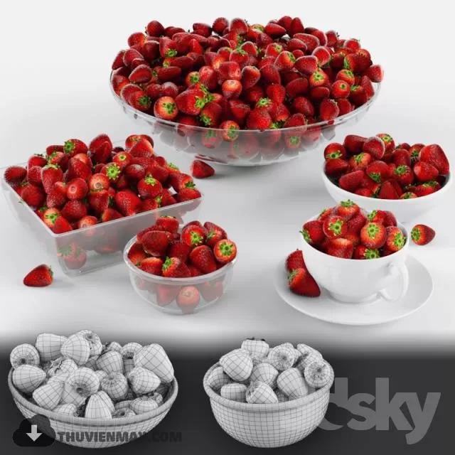 FRUITS – VEGETABLES – 3DMODEL – 19 FRUITS – VEGETABLES – 3DMODEL – 19