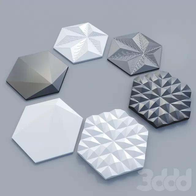 3 вида плитки Morpho tile – 200099