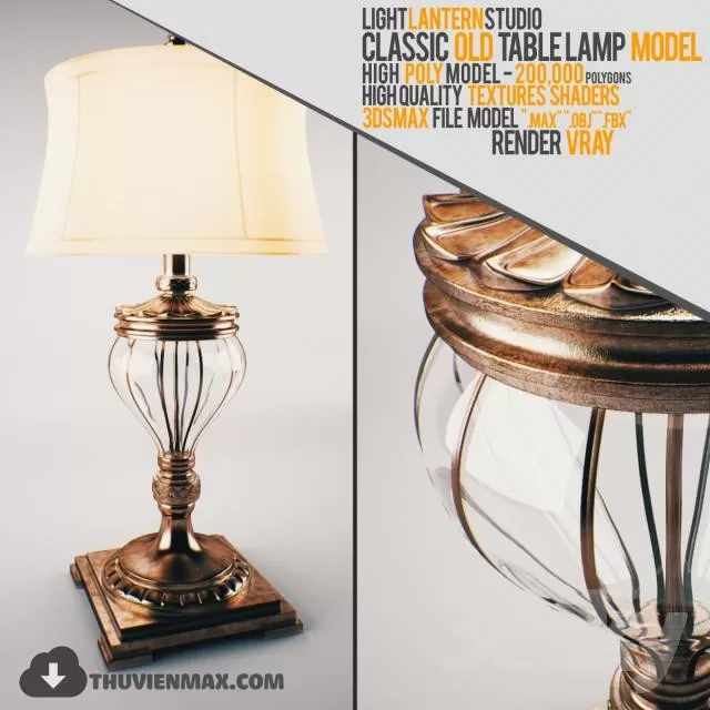 CLASSIC TABLE LIGHTS – 3DMODEL – 06 CLASSIC TABLE LIGHTS – 3DMODEL – 06