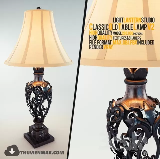 CLASSIC TABLE LIGHTS – 3DMODEL – 08 CLASSIC TABLE LIGHTS – 3DMODEL – 08