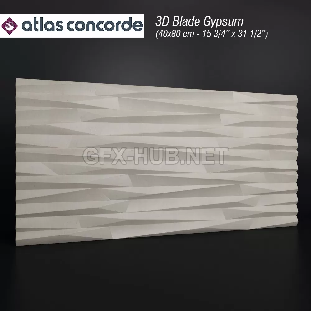 3D Blade Gypsum panel – 200117