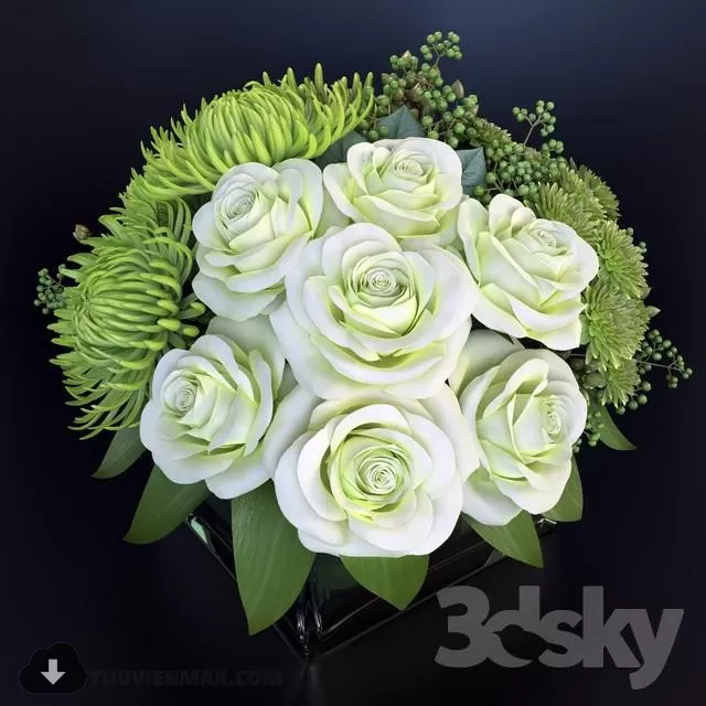 FLOWER POTS – 3DMODELS – 3DSKY – 025