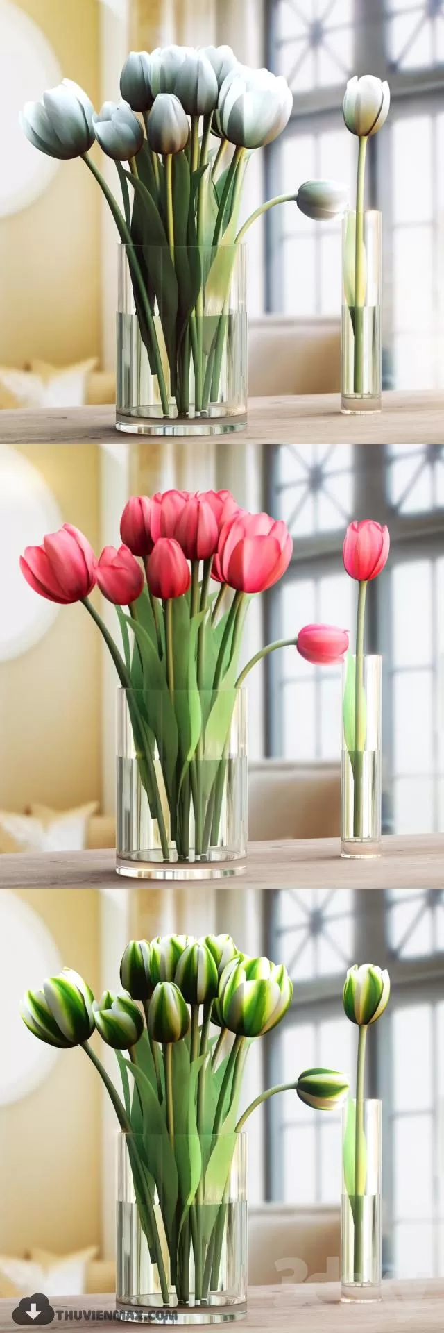 FLOWER POTS – 3DMODELS – 3DSKY – 027