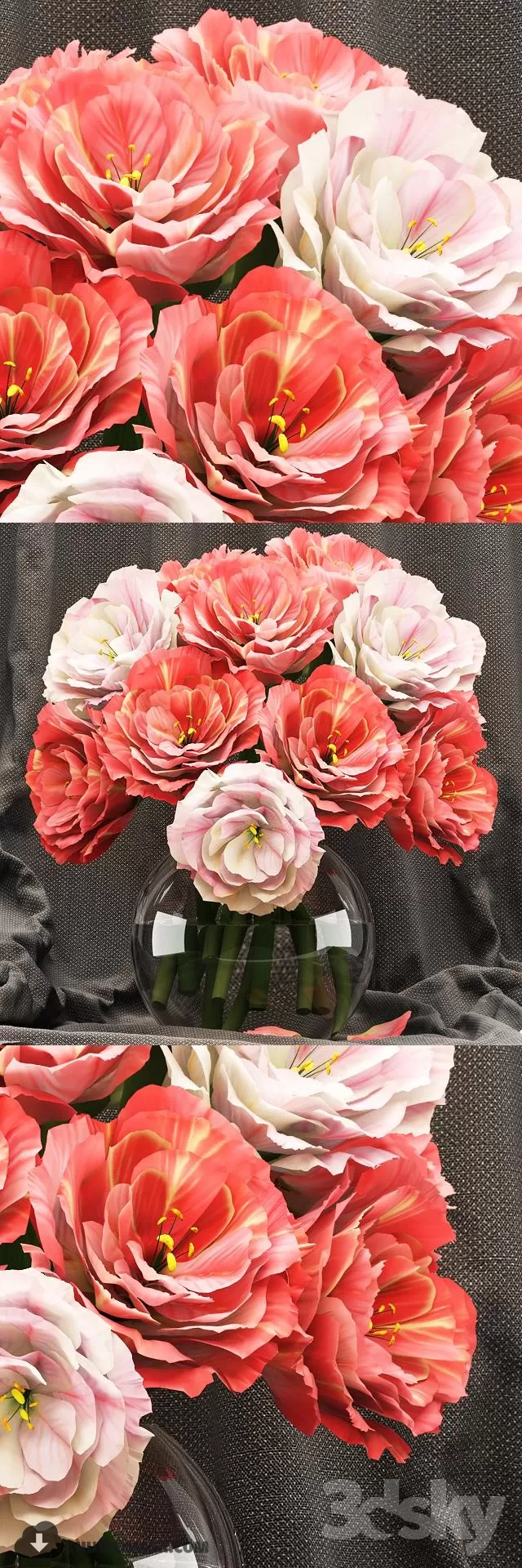 FLOWER POTS – 3DMODELS – 3DSKY – 035