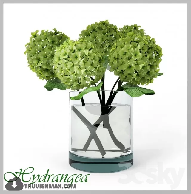 FLOWER POTS – 3DMODELS – 3DSKY – 037