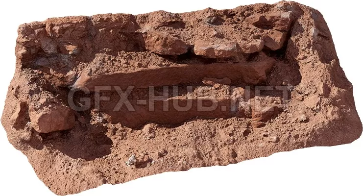 NATURE ROCK – STONE – 3D Model – 061