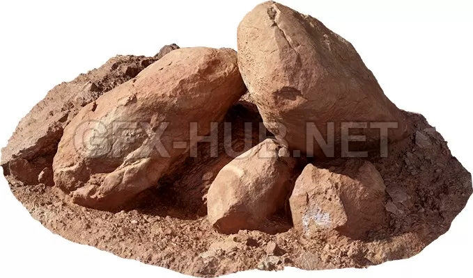 NATURE ROCK – STONE – 3D Model – 069
