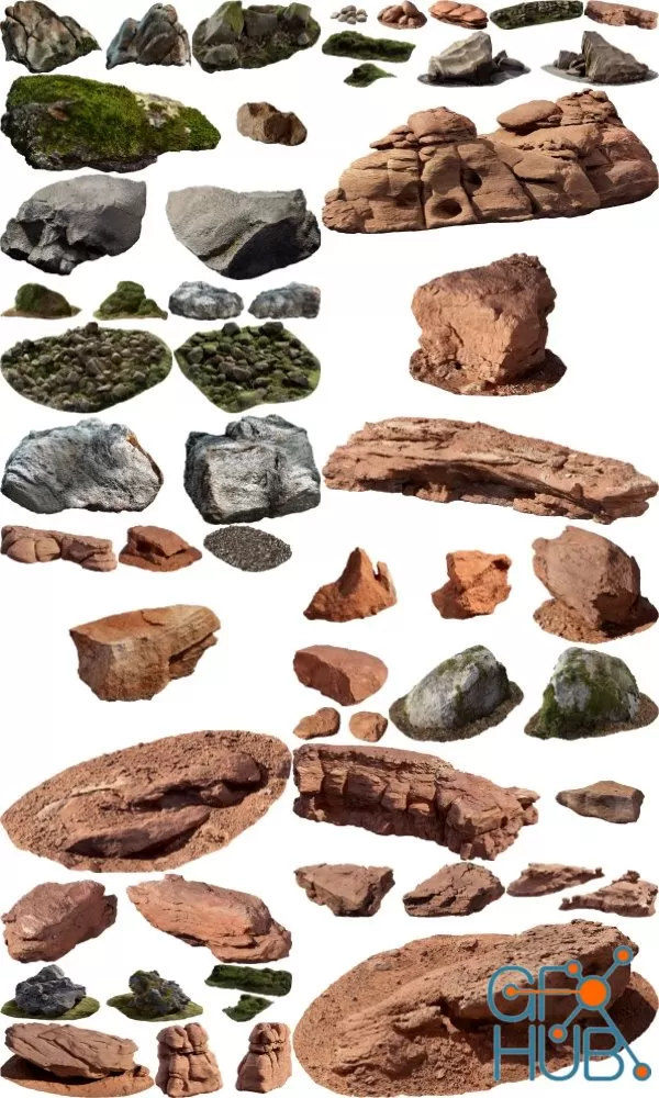 3d rocks (different collections) 3d rocks (different collections)