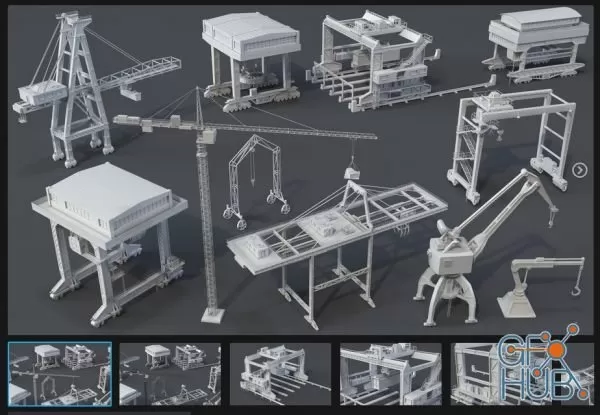 Cranes – 11 pieces Cranes – 11 pieces