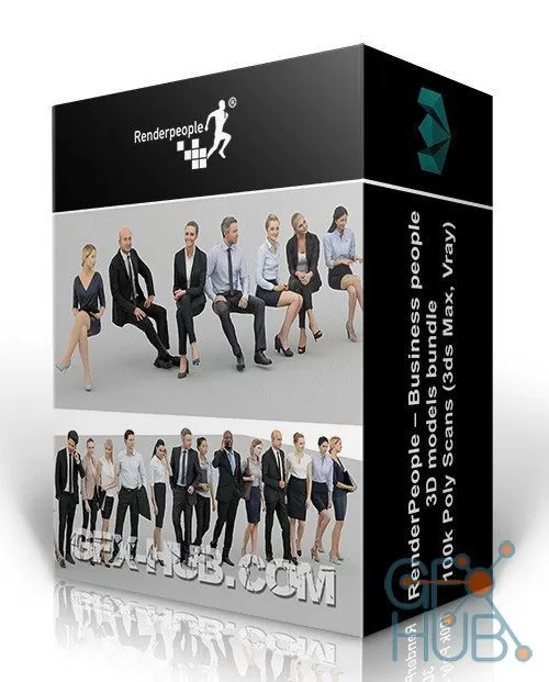 RenderPeople – Business people: 3D models bundle (3ds Max, Vray)