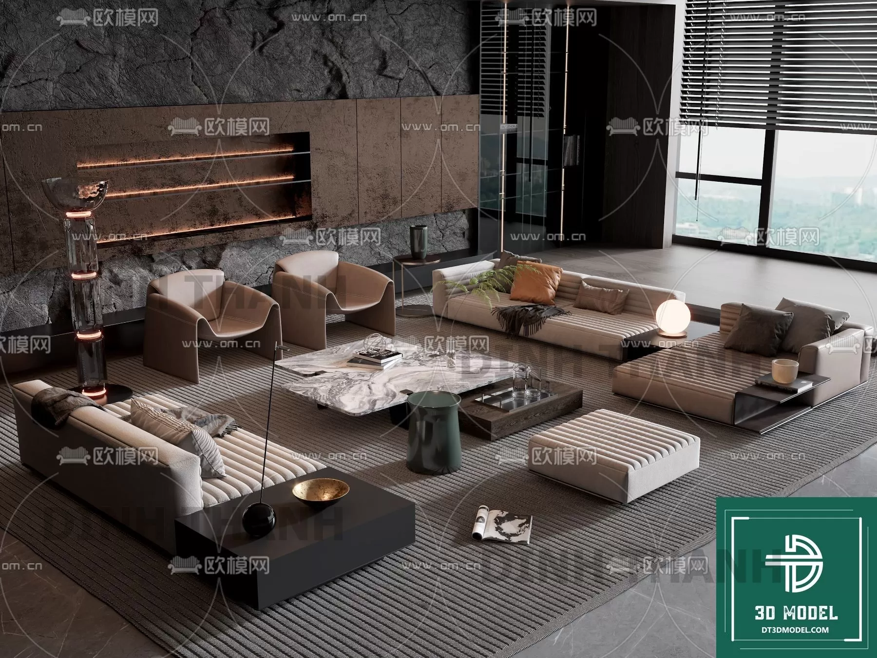 MINOTTI SOFA – 3D MODELS – 007