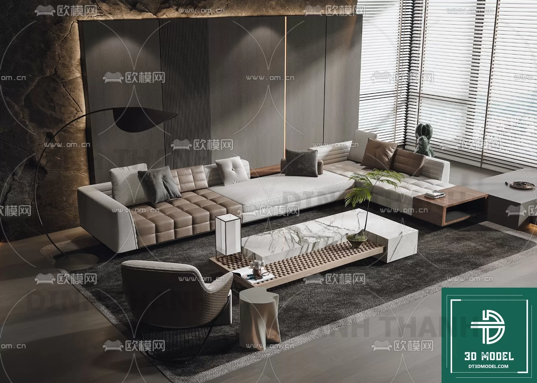 MINOTTI SOFA – 3D MODELS – 043