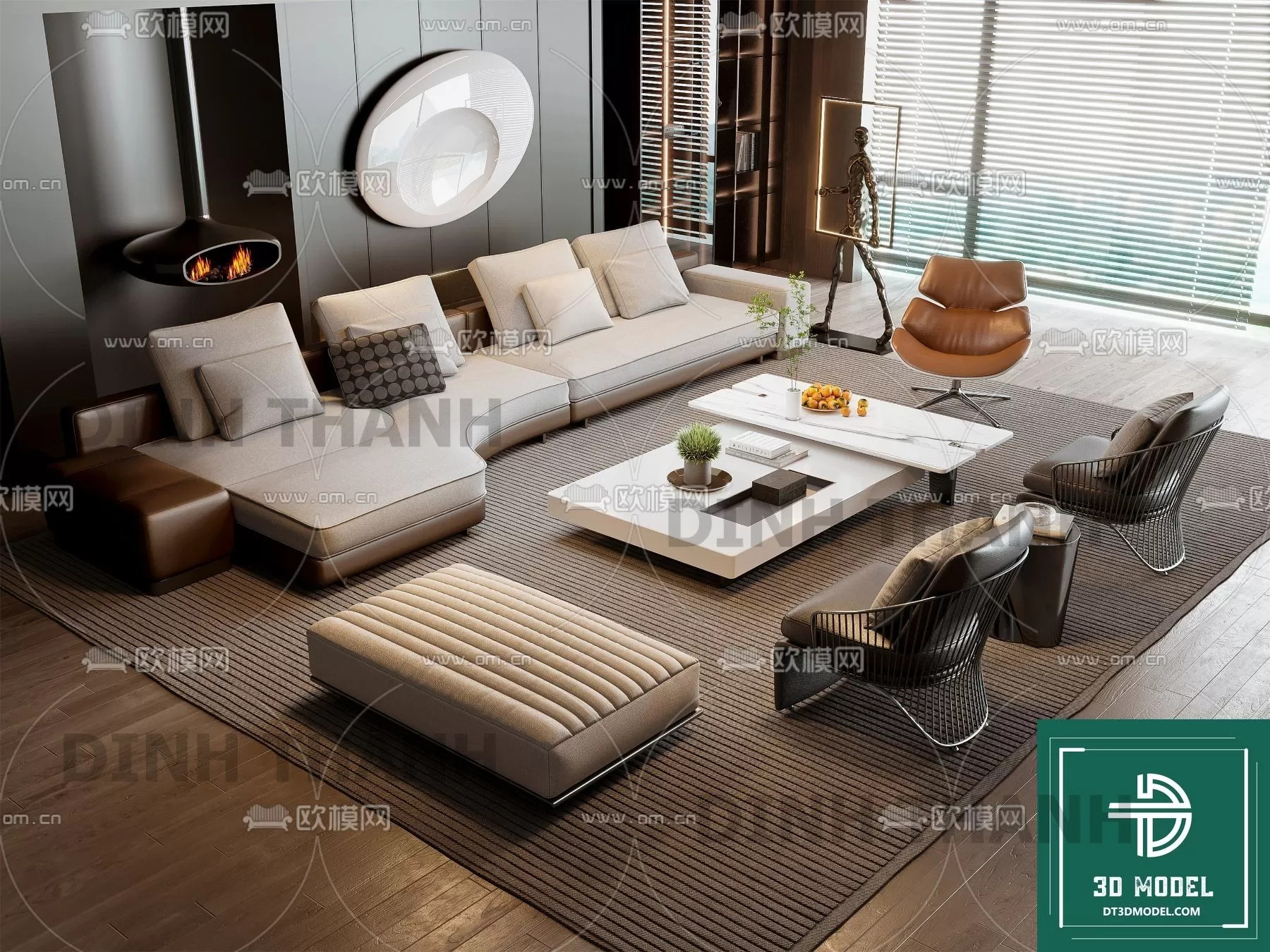 MINOTTI SOFA – 3D MODELS – 057
