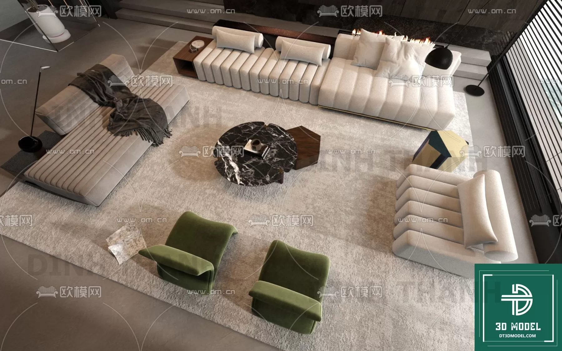 MINOTTI SOFA – 3D MODELS – 105