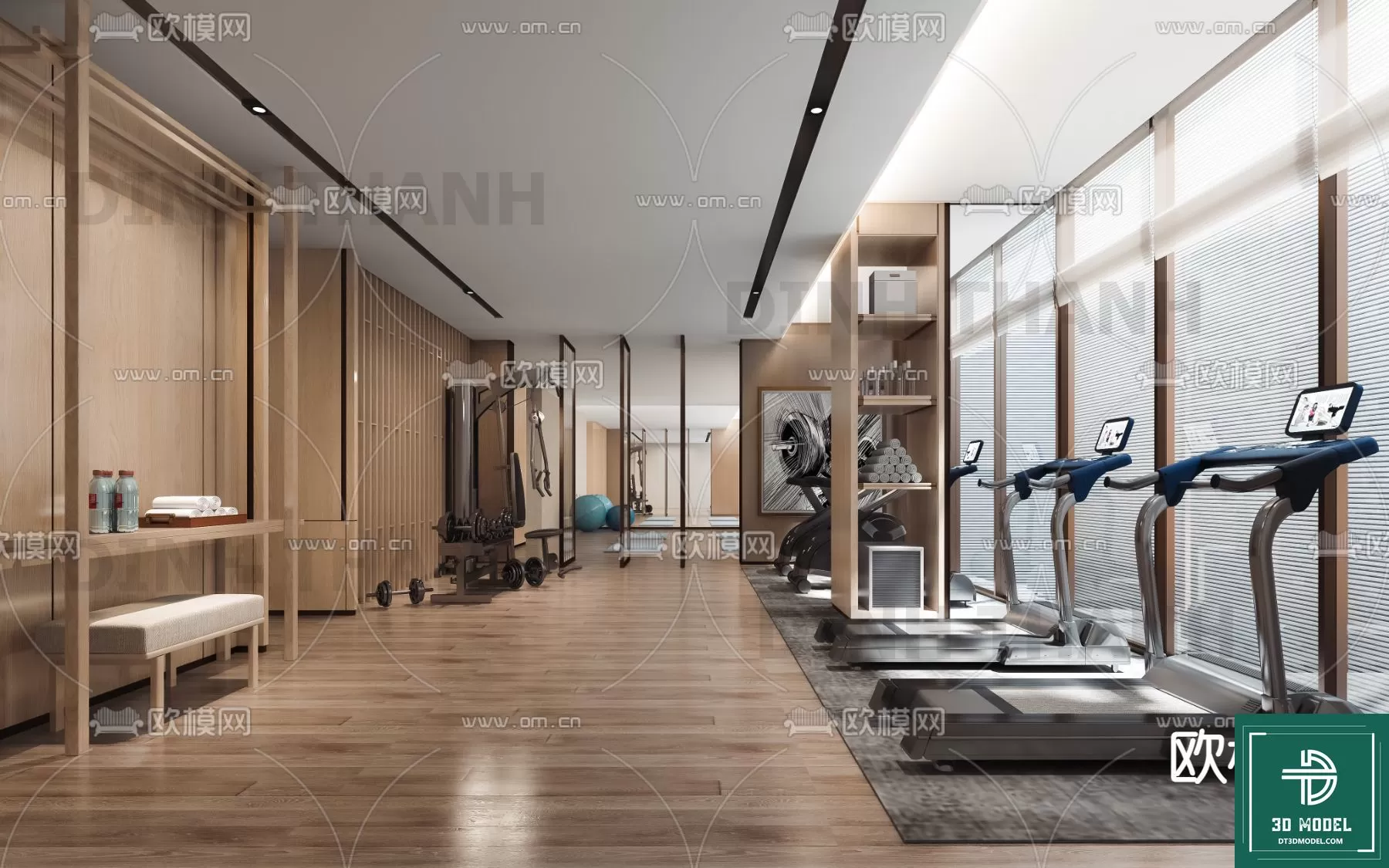 GYM – 3D MODELS – SCENES – 002