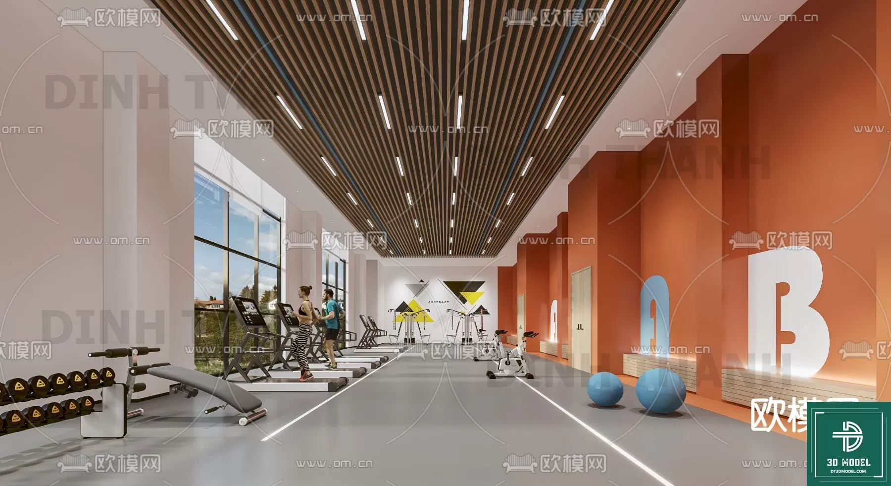 GYM – 3D MODELS – SCENES – 003