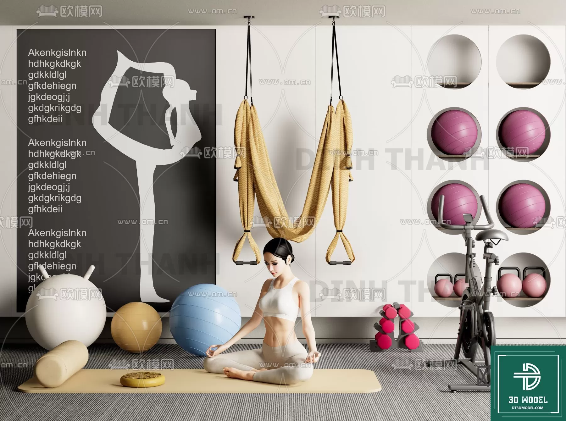 GYM – 3D MODELS – SCENES – 005
