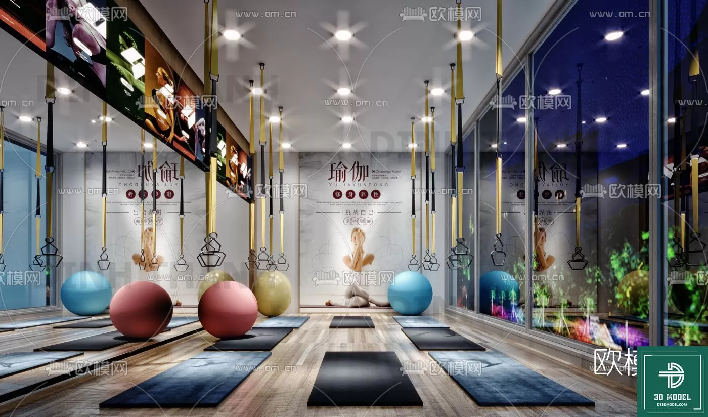 GYM – 3D MODELS – SCENES – 006
