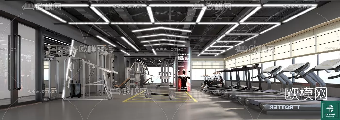 GYM – 3D MODELS – SCENES – 007