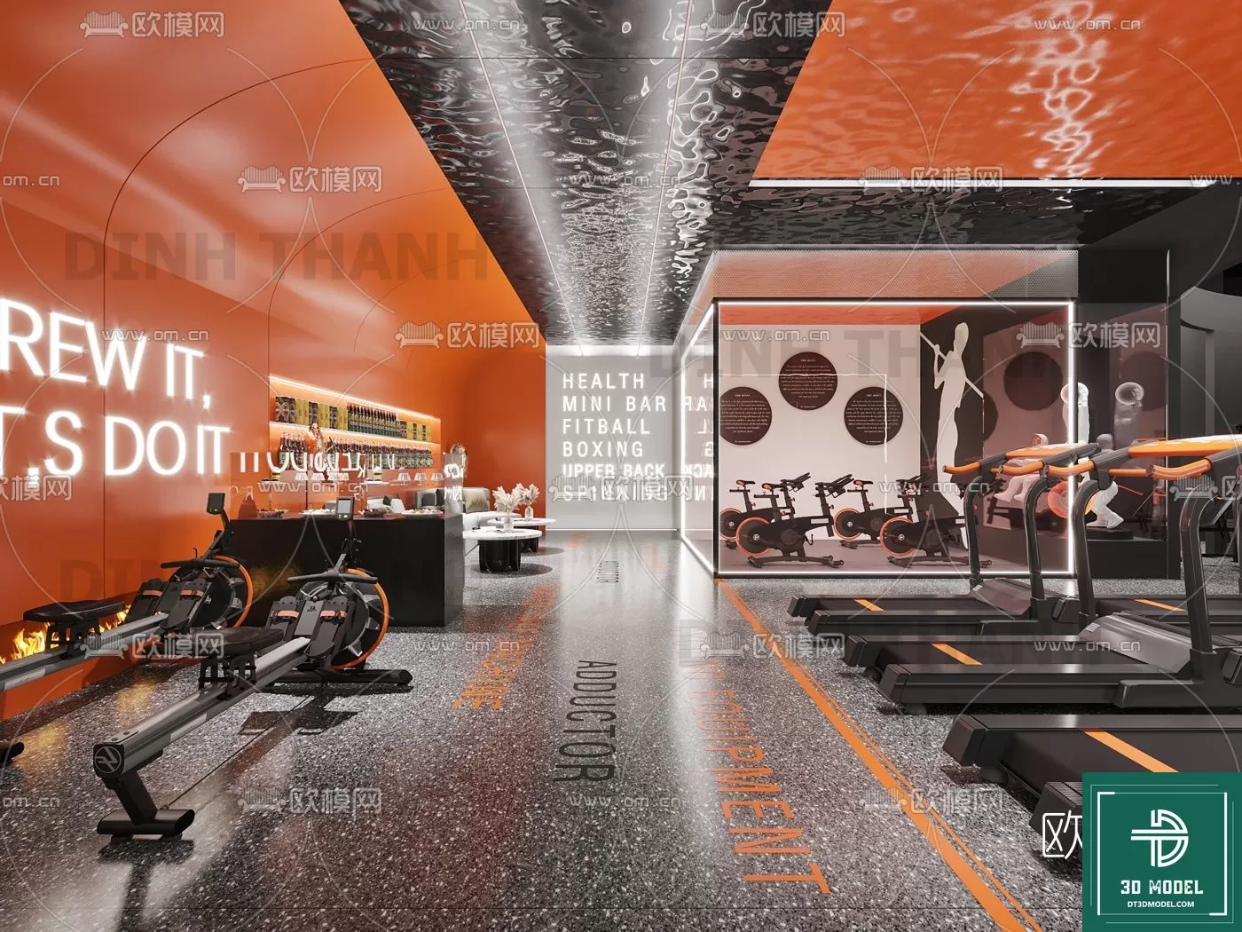 GYM – 3D MODELS – SCENES – 008