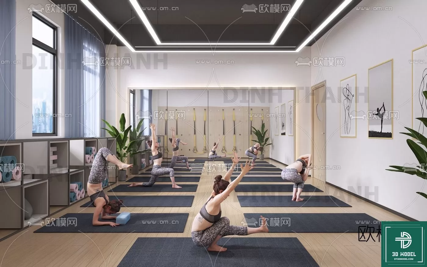 GYM – 3D MODELS – SCENES – 010