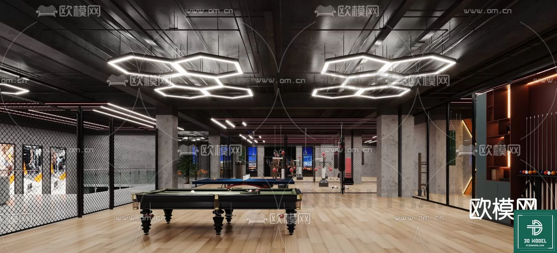 GYM – 3D MODELS – SCENES – 012