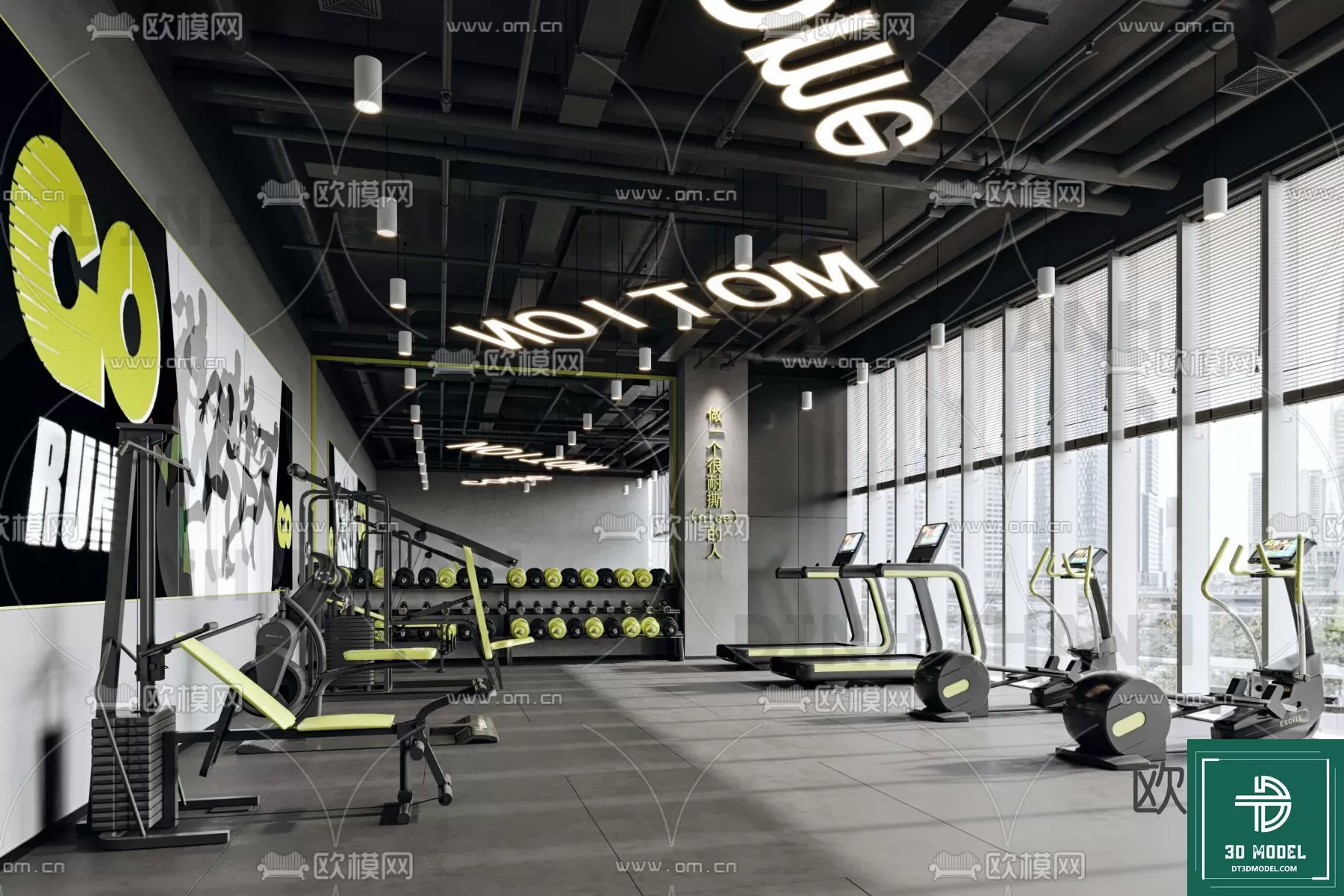 GYM – 3D MODELS – SCENES – 014