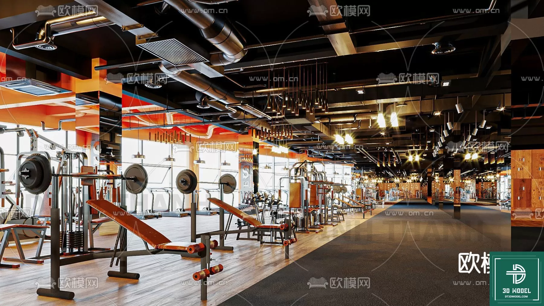 GYM – 3D MODELS – SCENES – 015