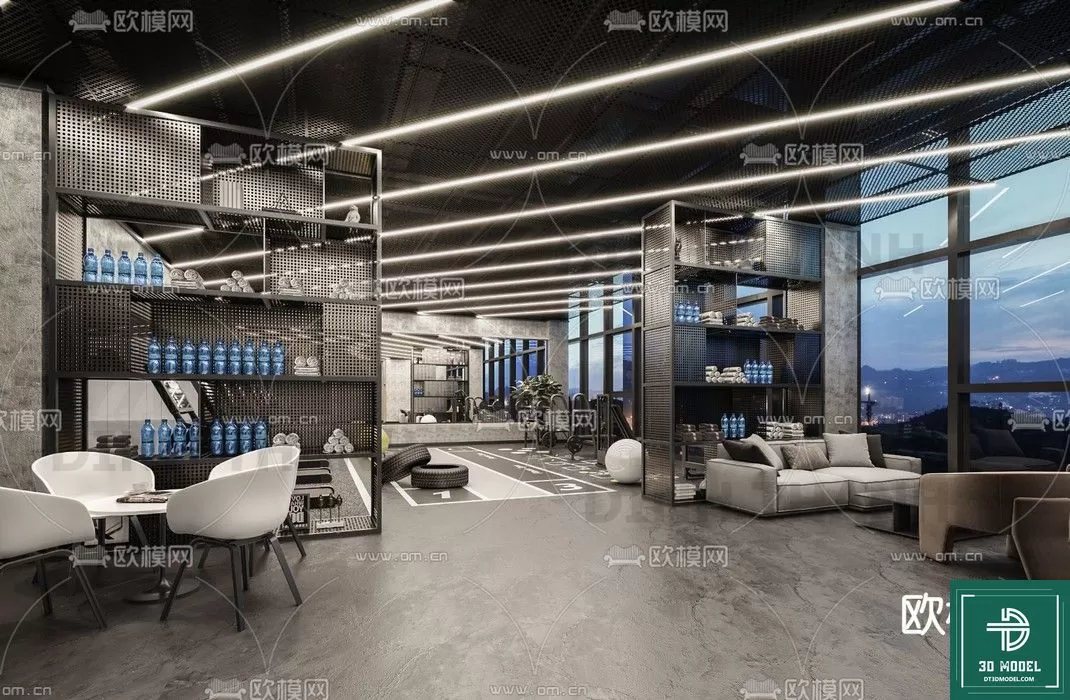 GYM – 3D MODELS – SCENES – 016