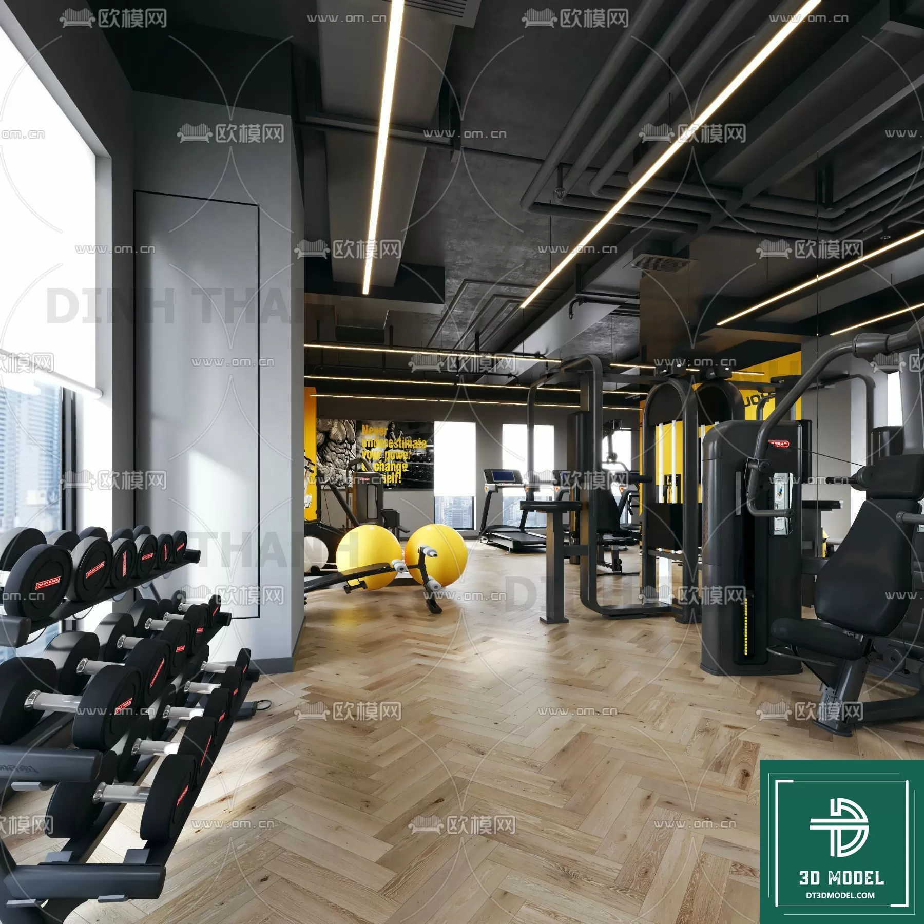 GYM – 3D MODELS – SCENES – 017