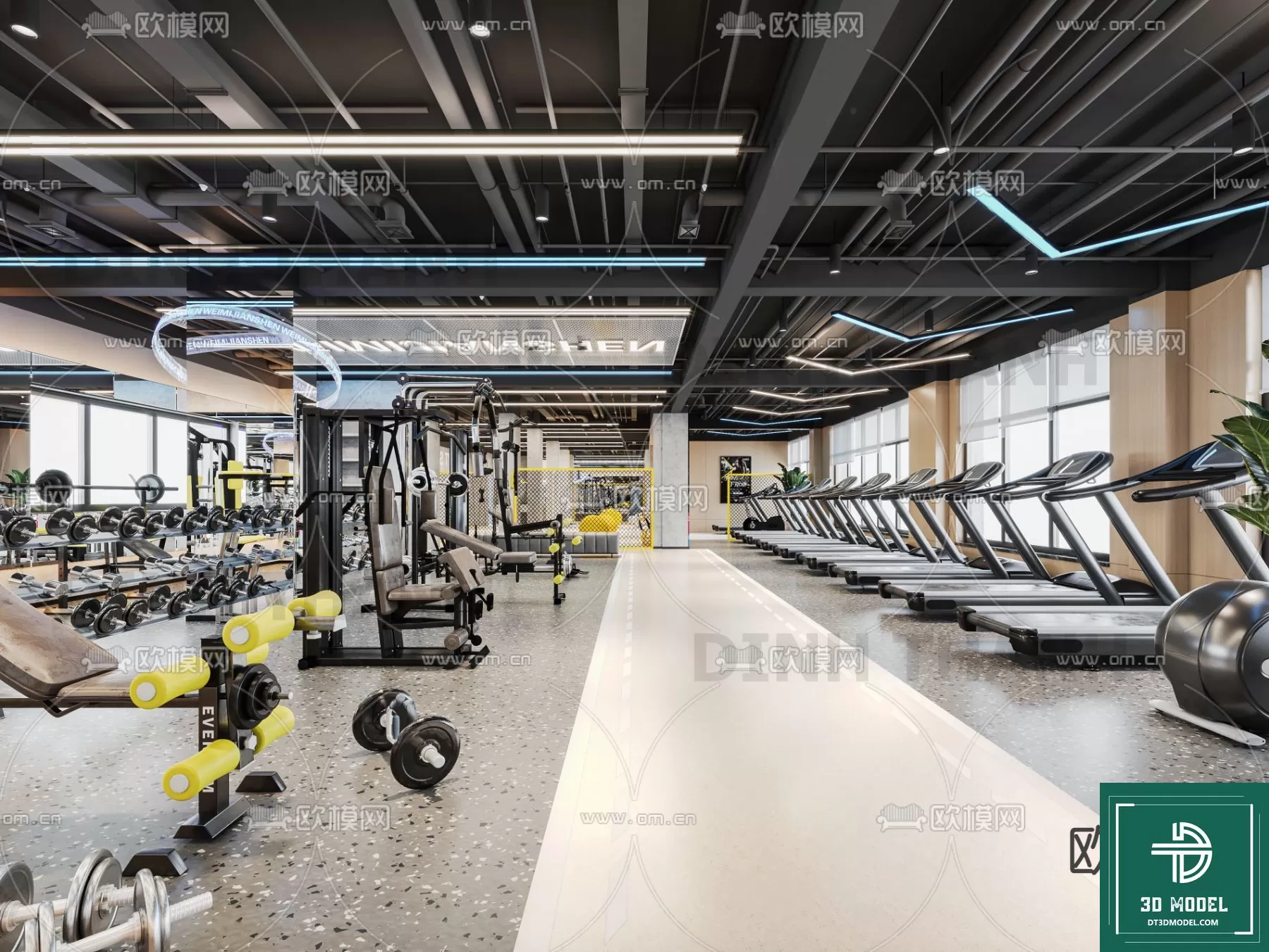 GYM – 3D MODELS – SCENES – 069