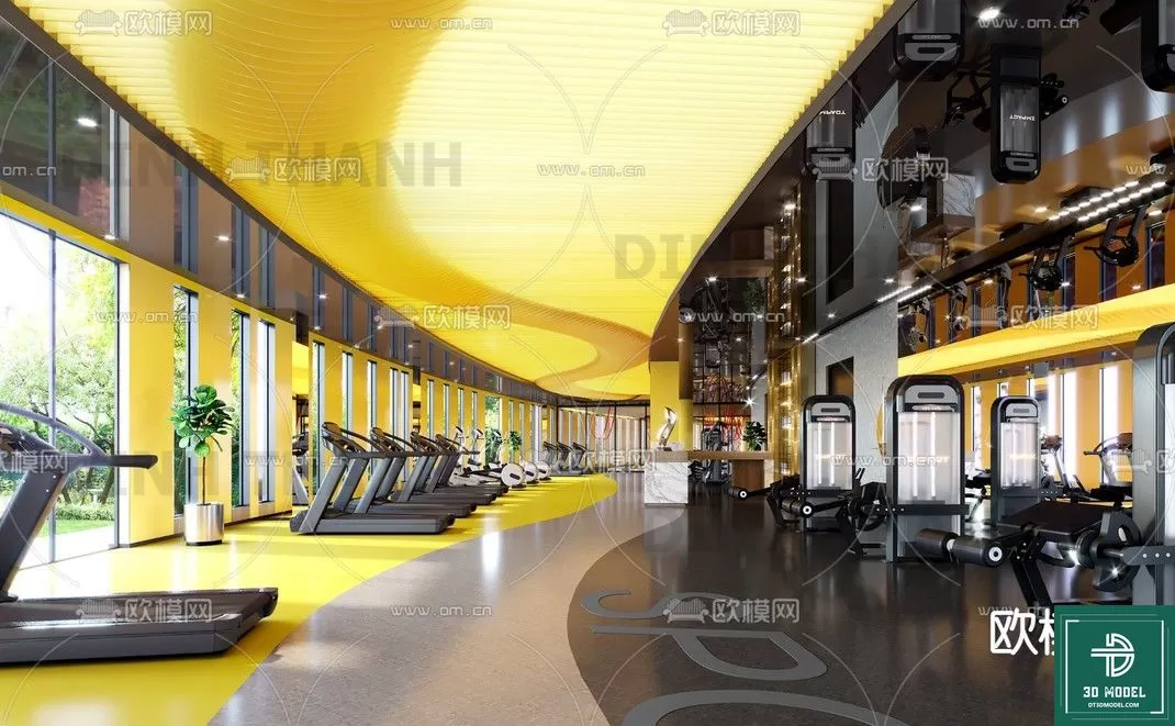 GYM – 3D MODELS – SCENES – 071