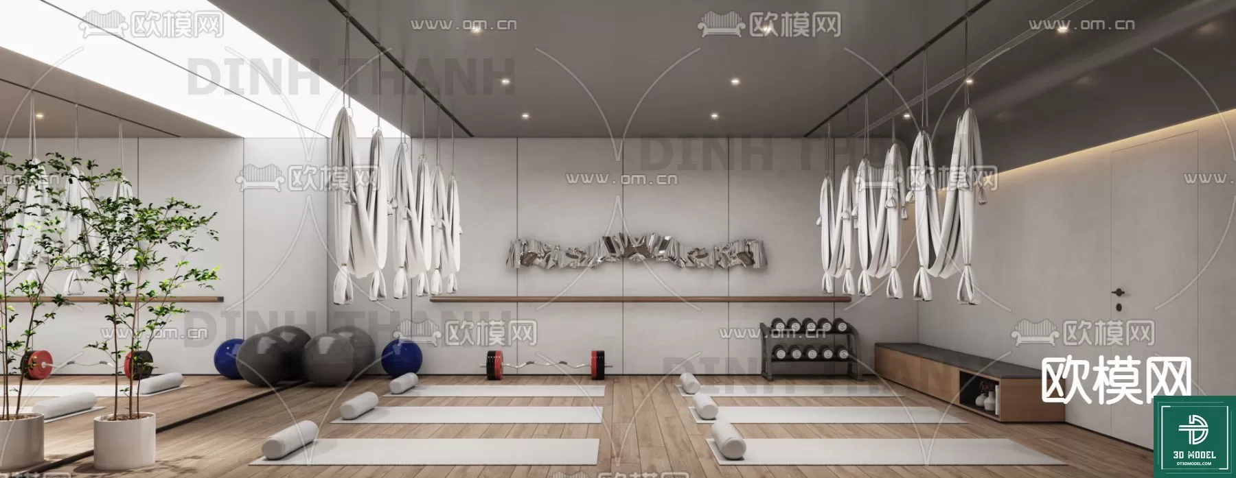 GYM – 3D MODELS – SCENES – 073