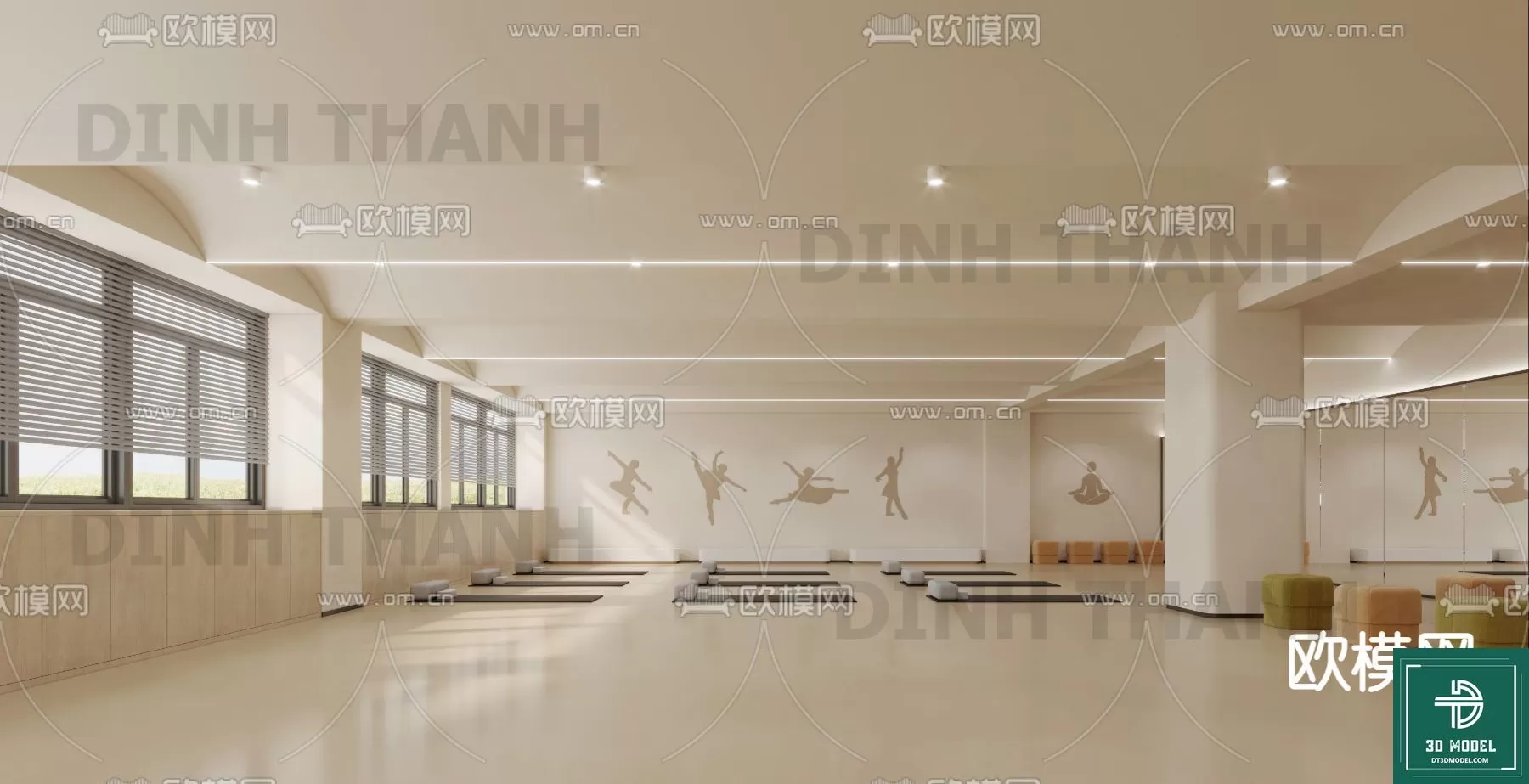 GYM – 3D MODELS – SCENES – 077