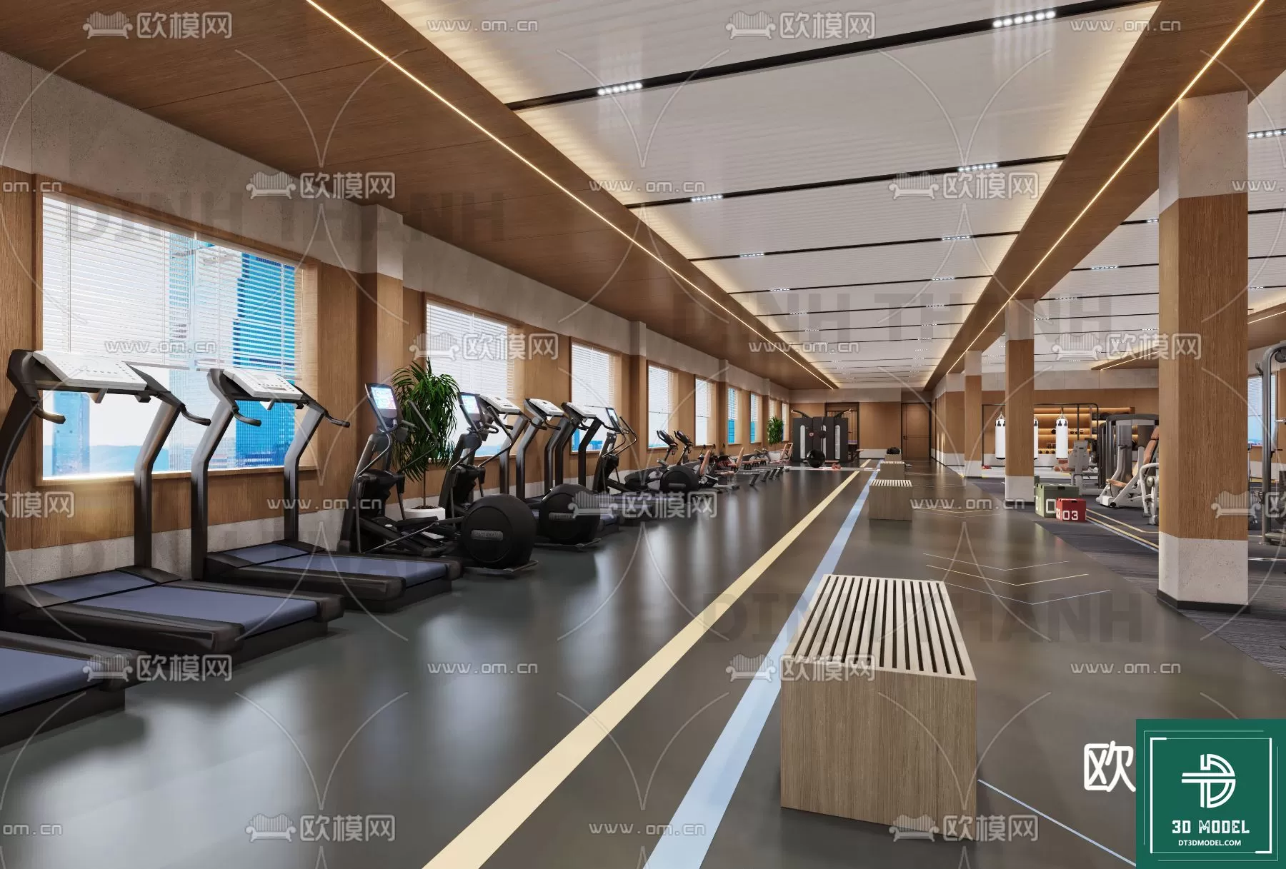 GYM – 3D MODELS – SCENES – 083