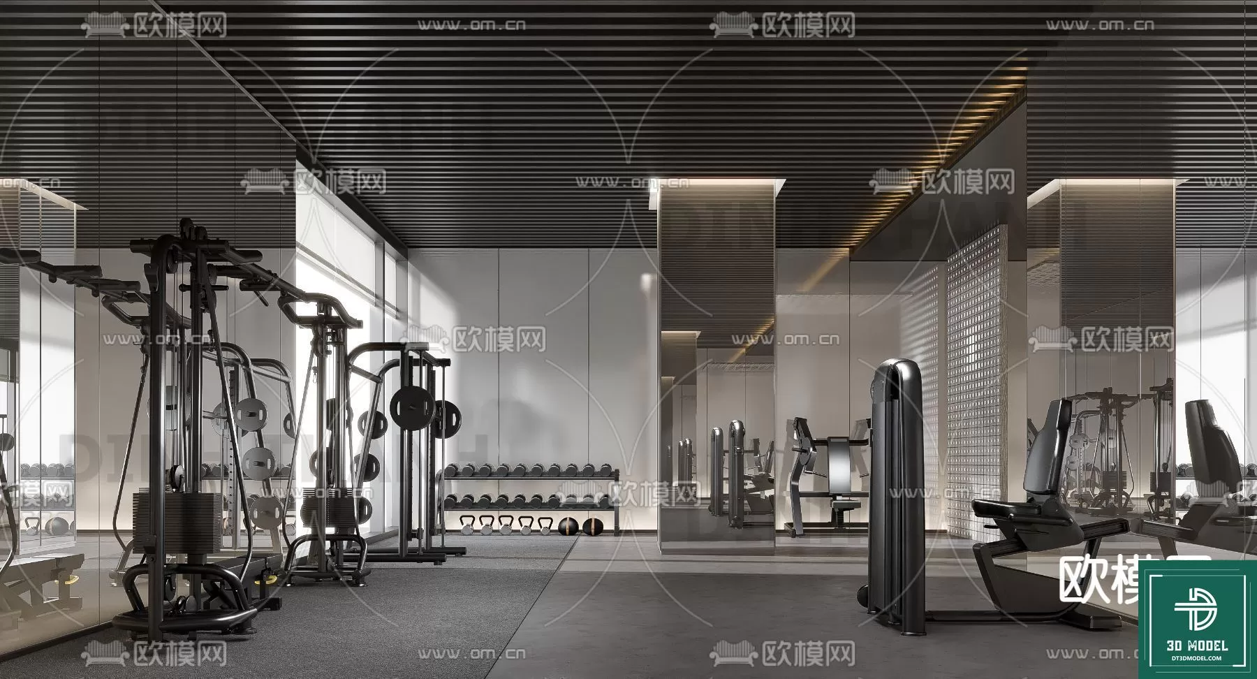 GYM – 3D MODELS – SCENES – 086