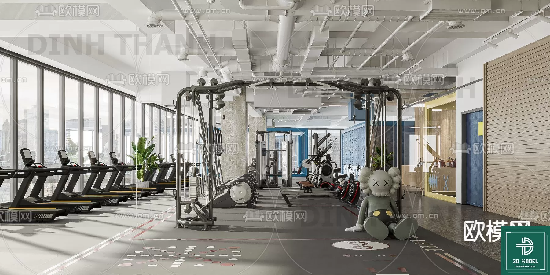GYM – 3D MODELS – SCENES – 090