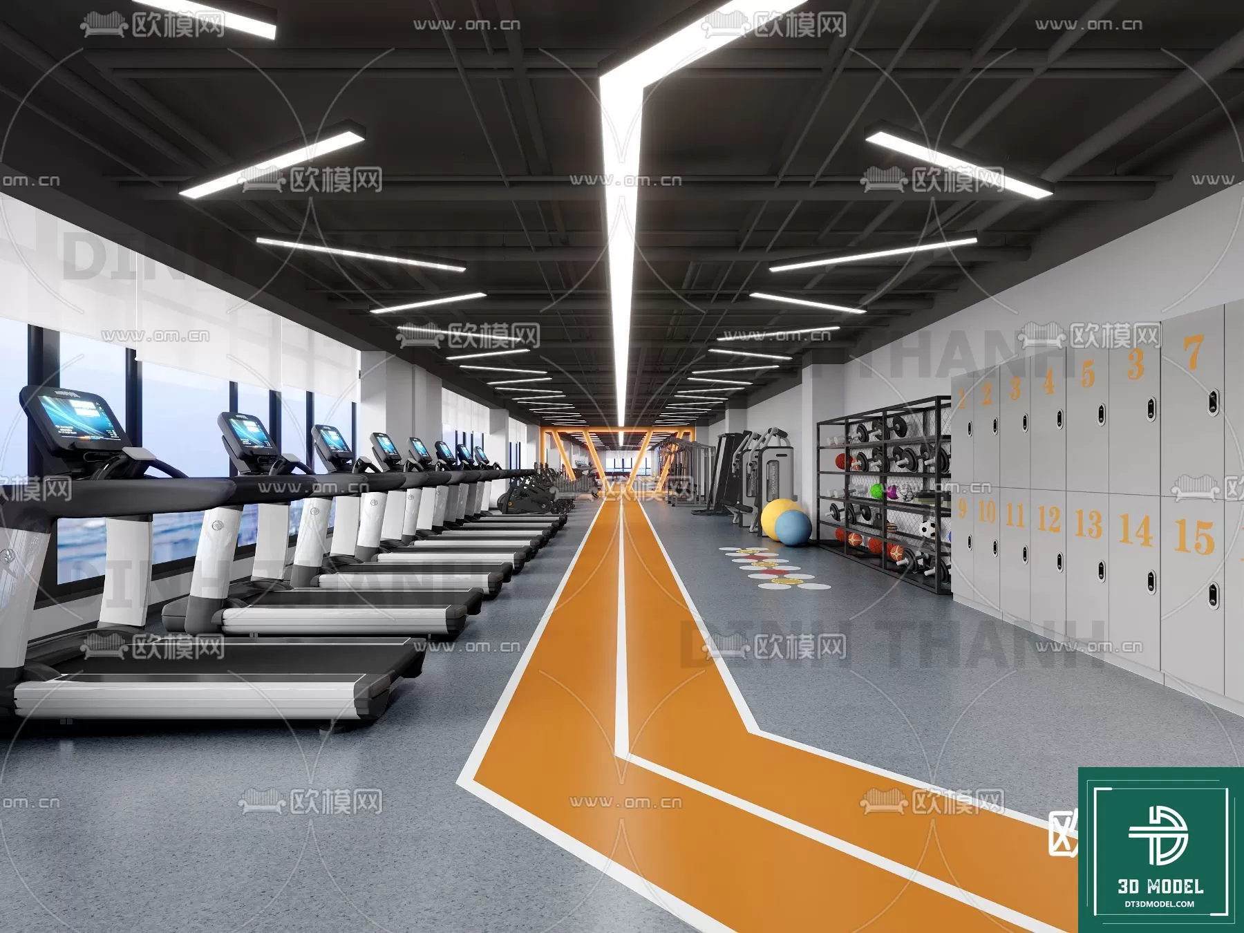 GYM – 3D MODELS – SCENES – 094