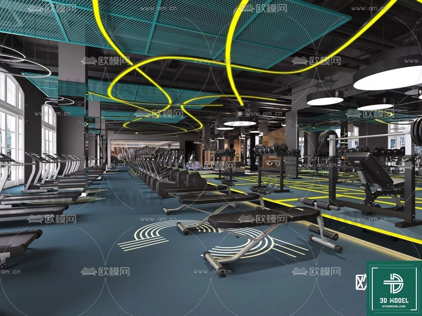 GYM – 3D MODELS – SCENES – 096