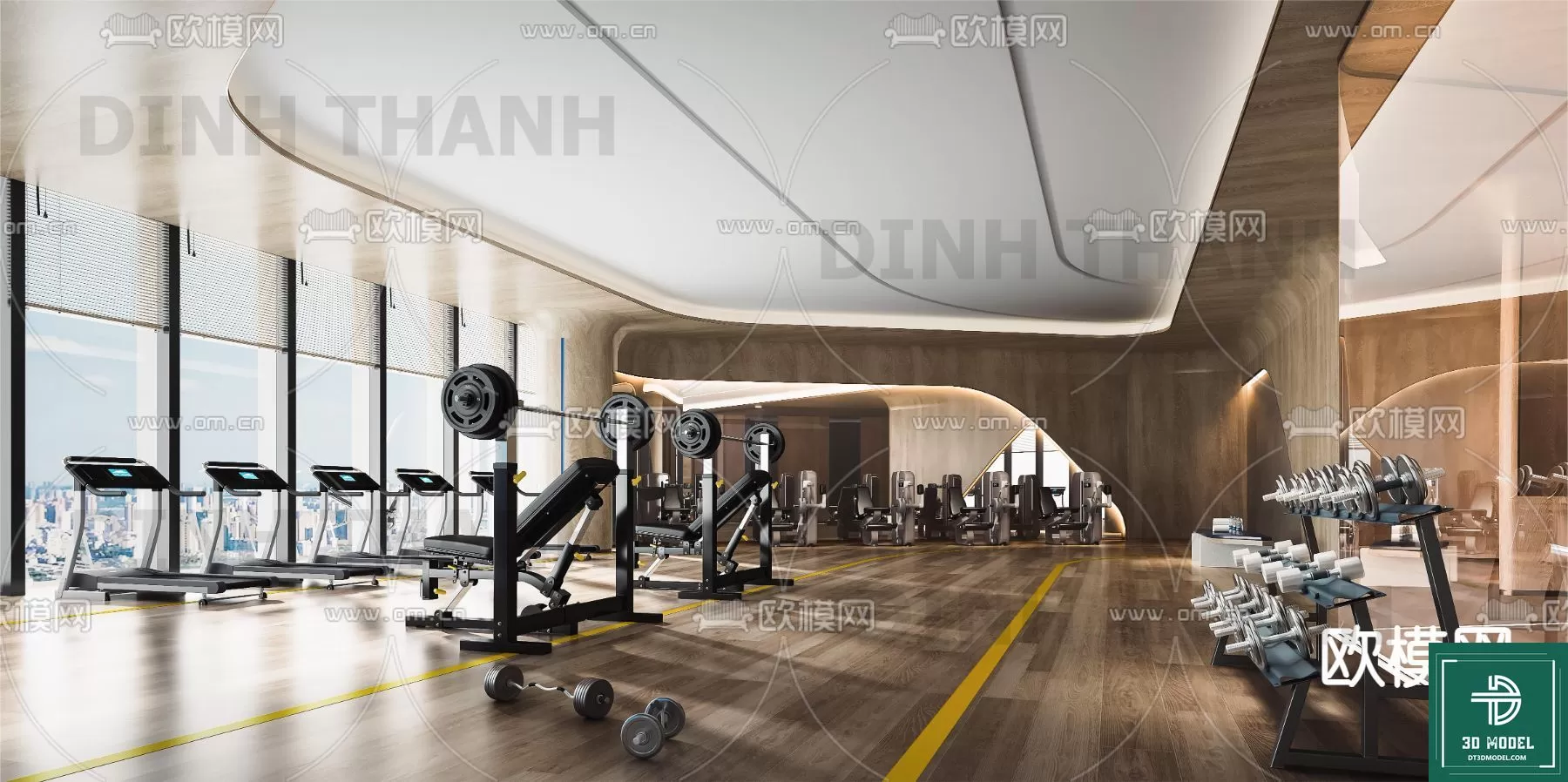 GYM – 3D MODELS – SCENES – 102