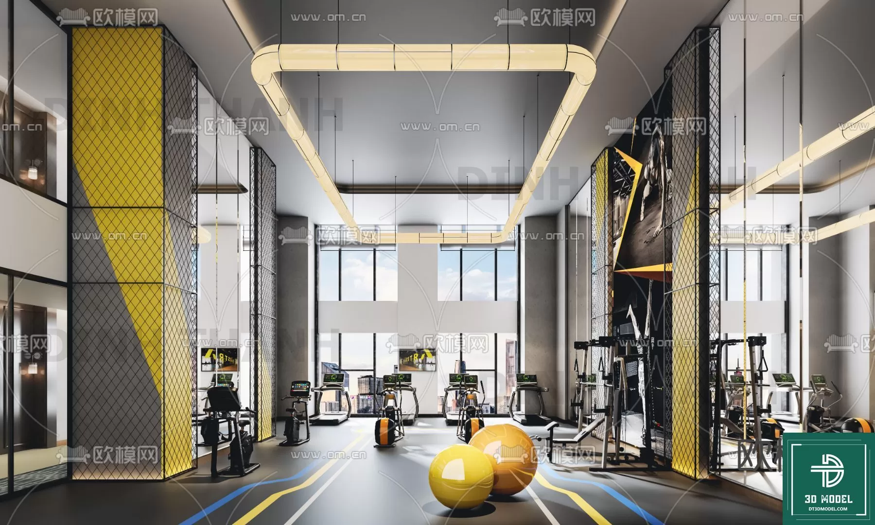 GYM – 3D MODELS – SCENES – 104
