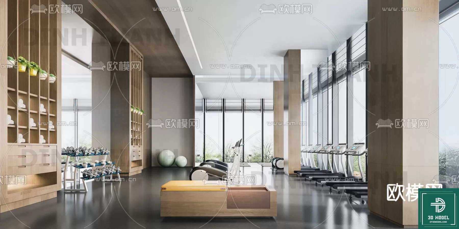 GYM – 3D MODELS – SCENES – 105