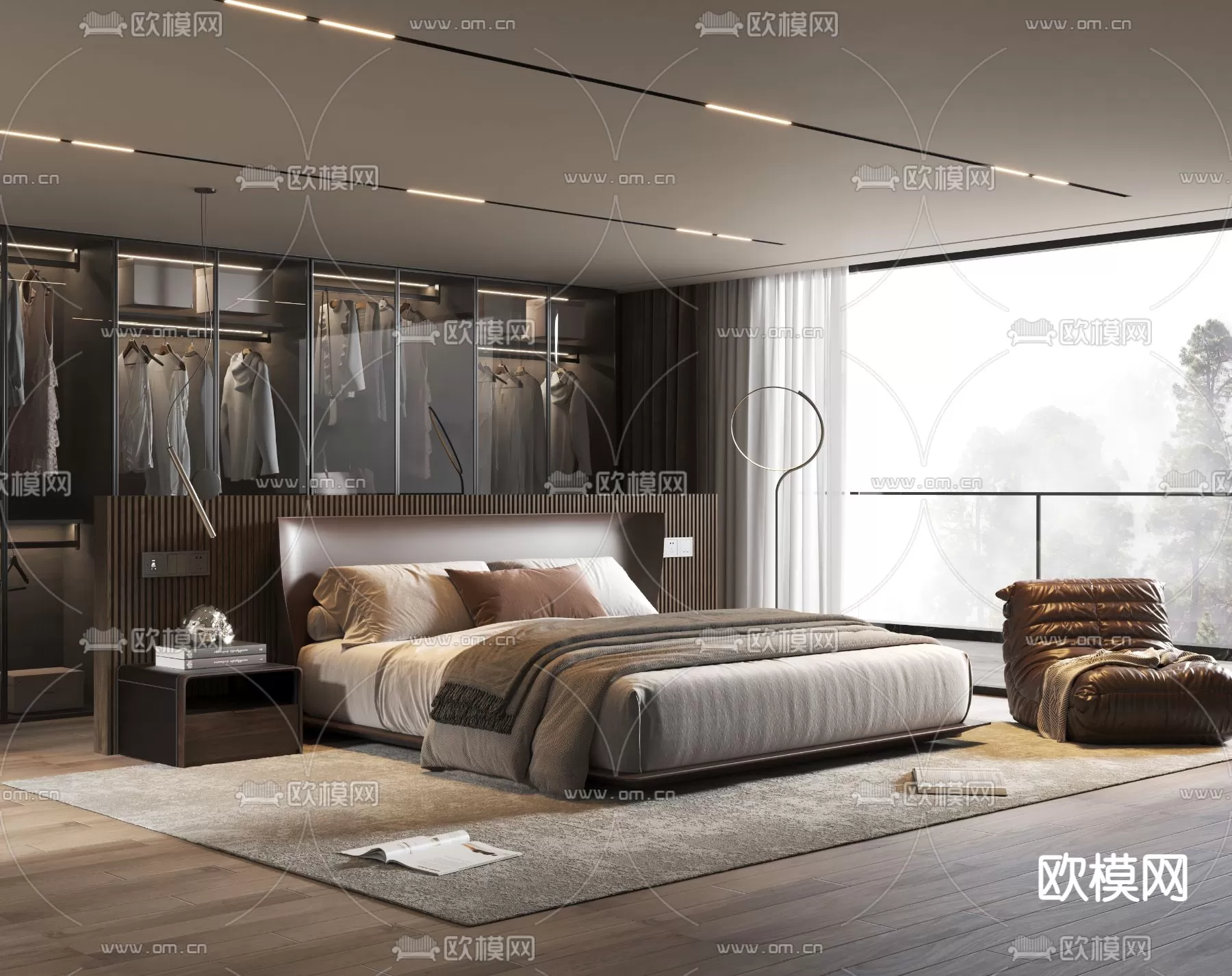 MINOTTI BED – 3DSKY MODEL – 001